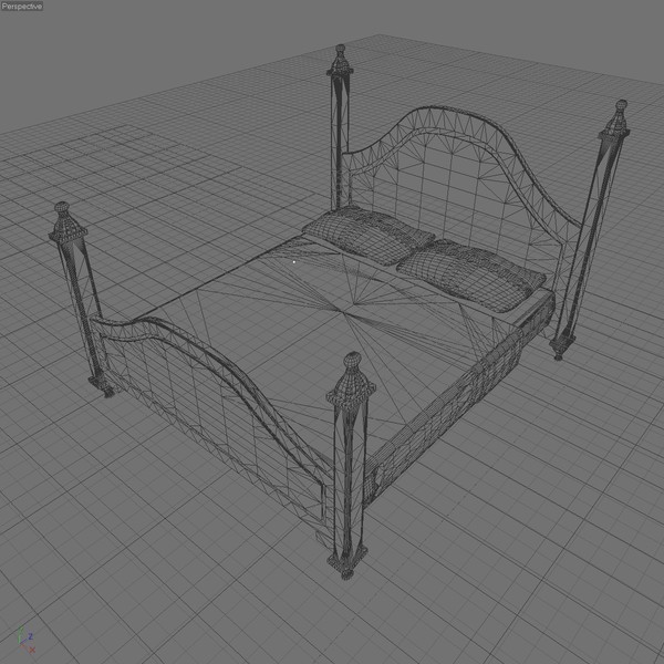 double bed 3d 3ds - DOUBLE BED 11 by Carrara1